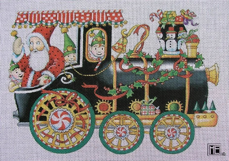 Needlepoint Canvas: Toyland Engine