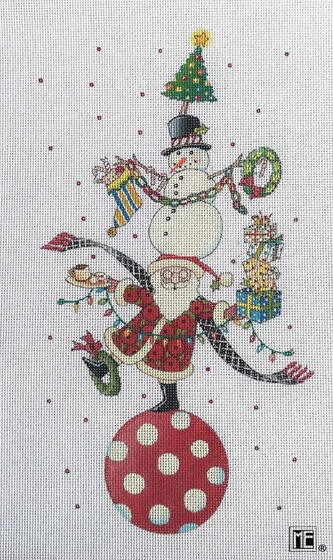 Needlepoint Canvas: Christmas Circus