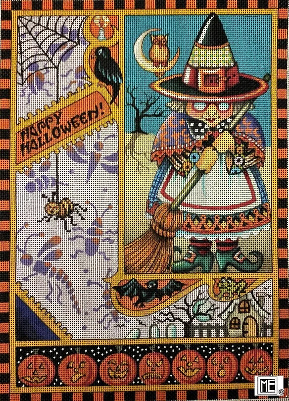 Needlepoint Canvas: Happy Halloween