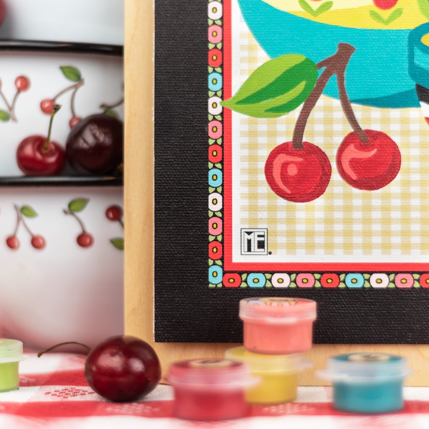 Mary's Cherries Paint-by-Number Kit