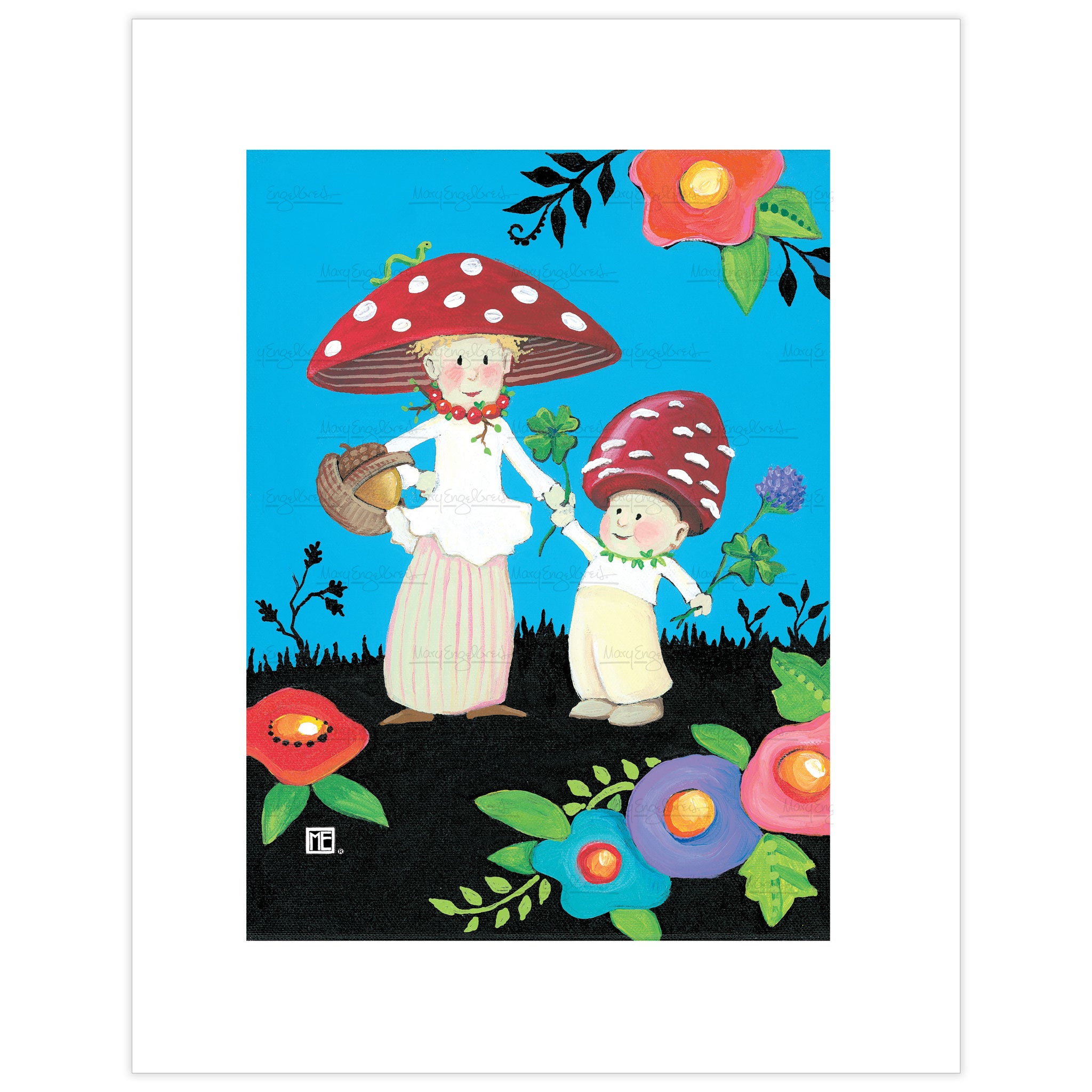 Mushroom People Fine Art Print