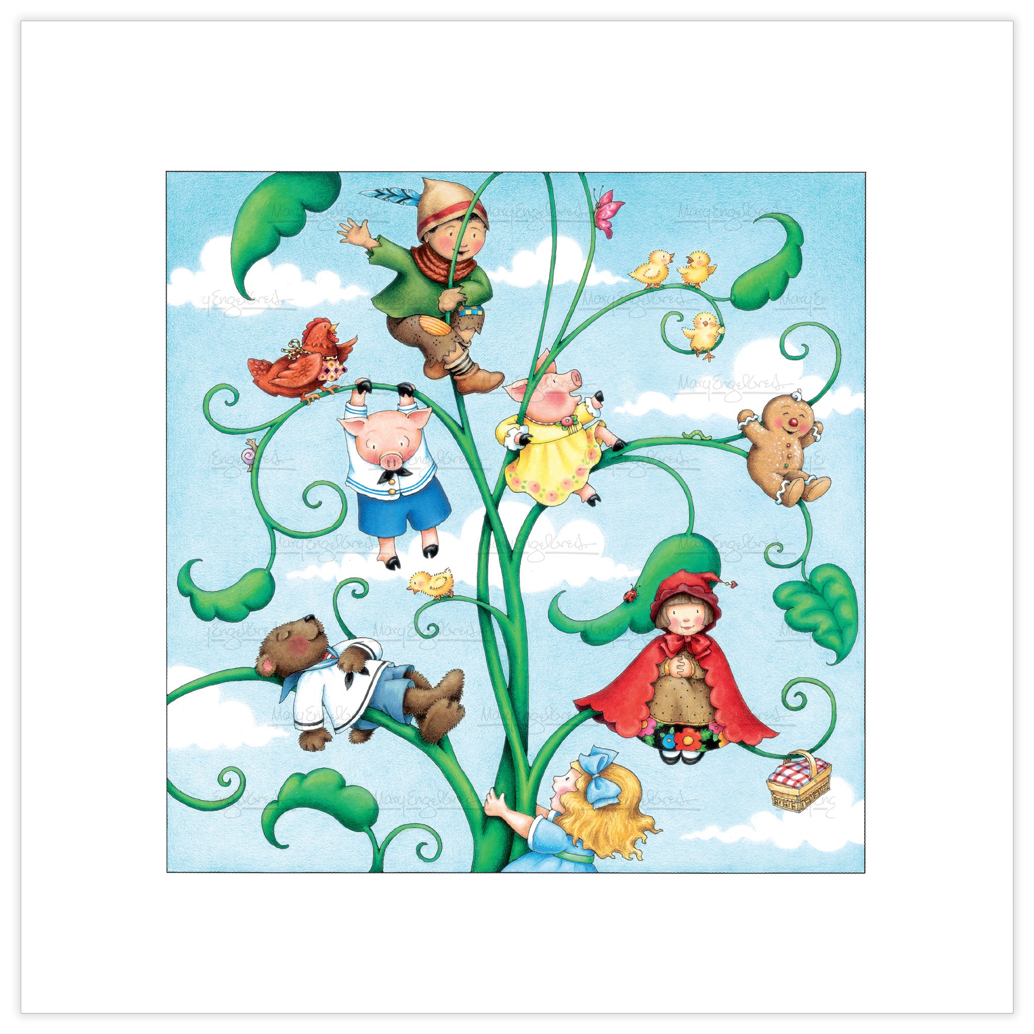 Nursery Tales Characters Fine Art Print