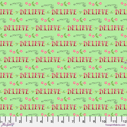 Believe and Merry Fabric