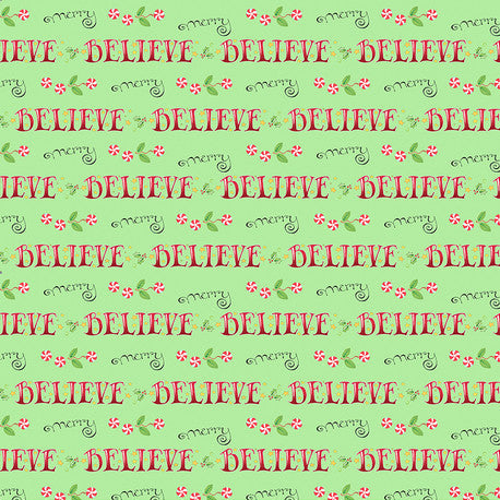 Believe and Merry Fabric