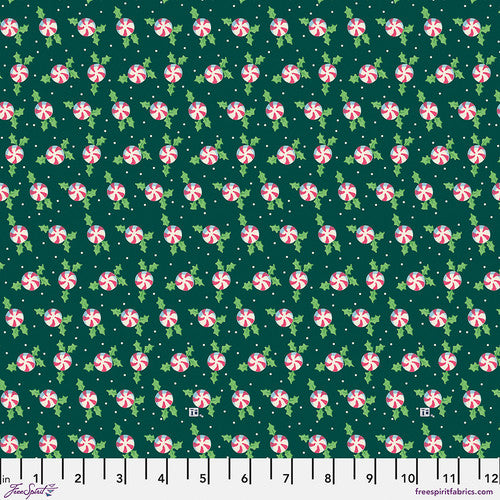 Holly Peppermints Fabric