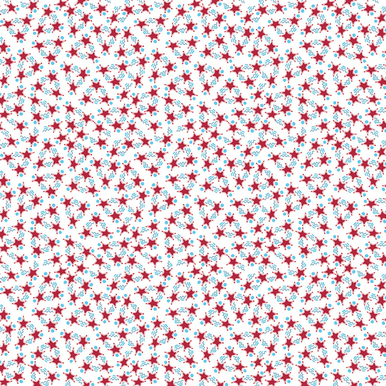 Stars, Stripes & Squiggles Fabric