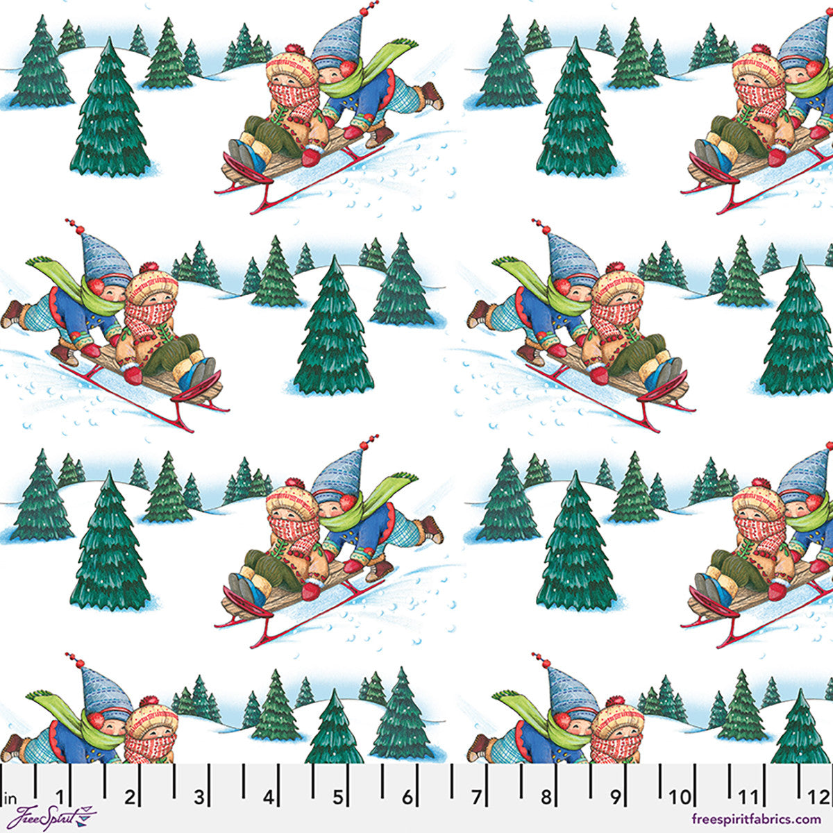 Sleddin' Spot Fabric