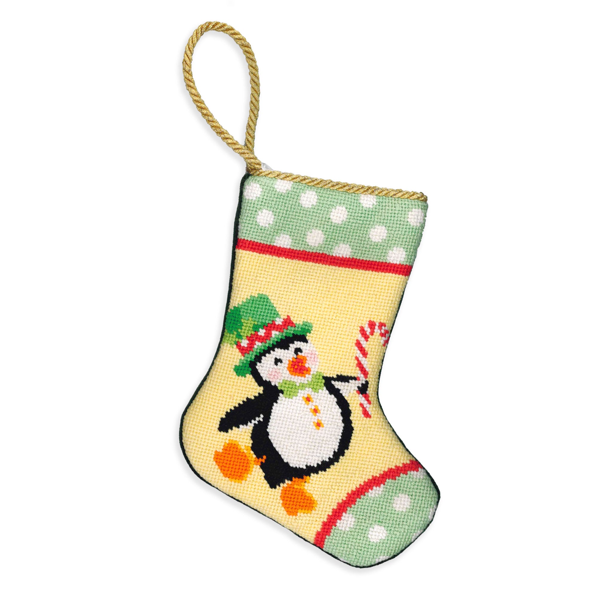 Penguin on Holiday Bauble Stocking