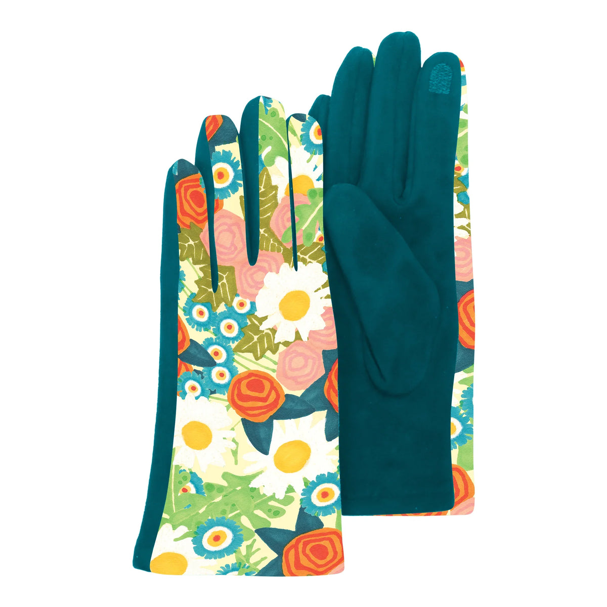 Vintage Calico Touch Screen Gloves