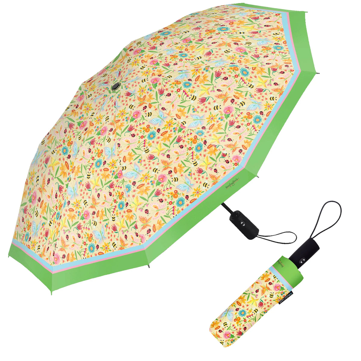 Simple Spring Toss Travel Umbrella