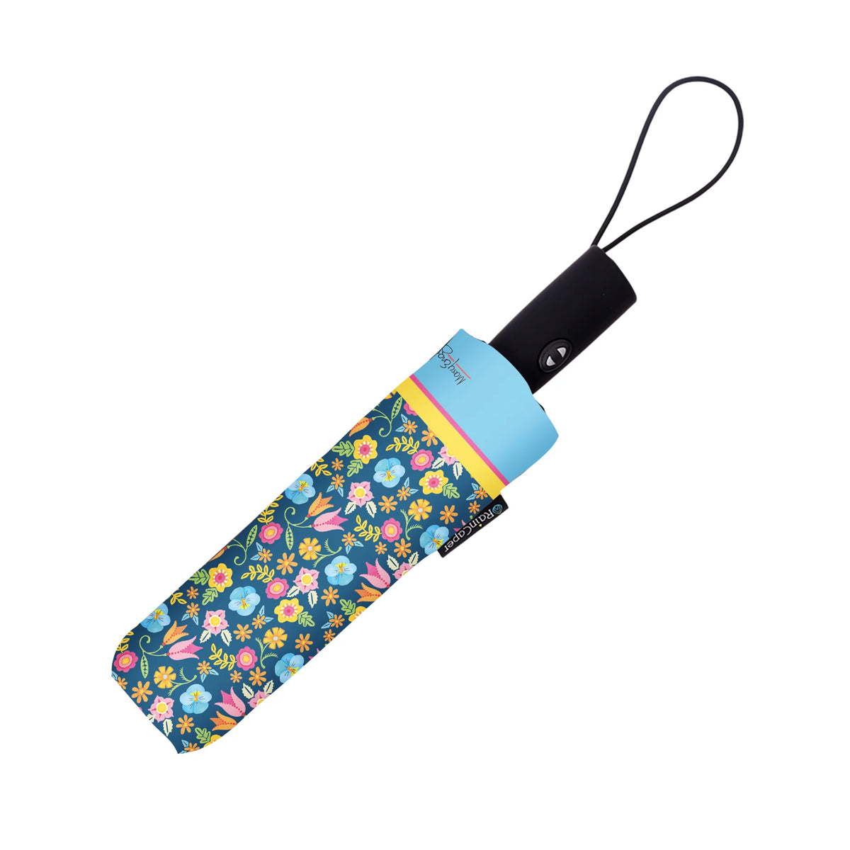 Tropical Flower Toss Travel Umbrella