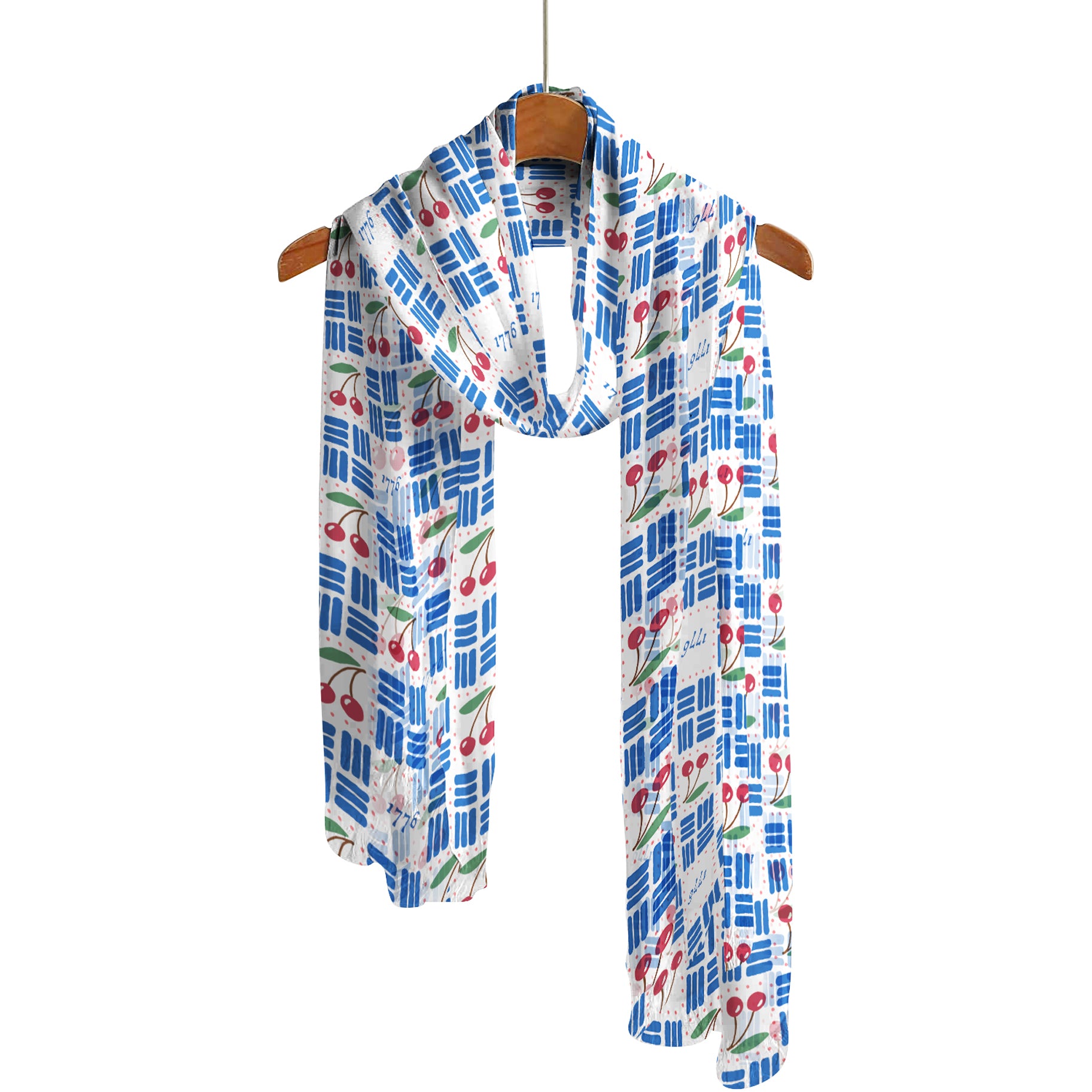 1776 Cherries Sheer Scarf