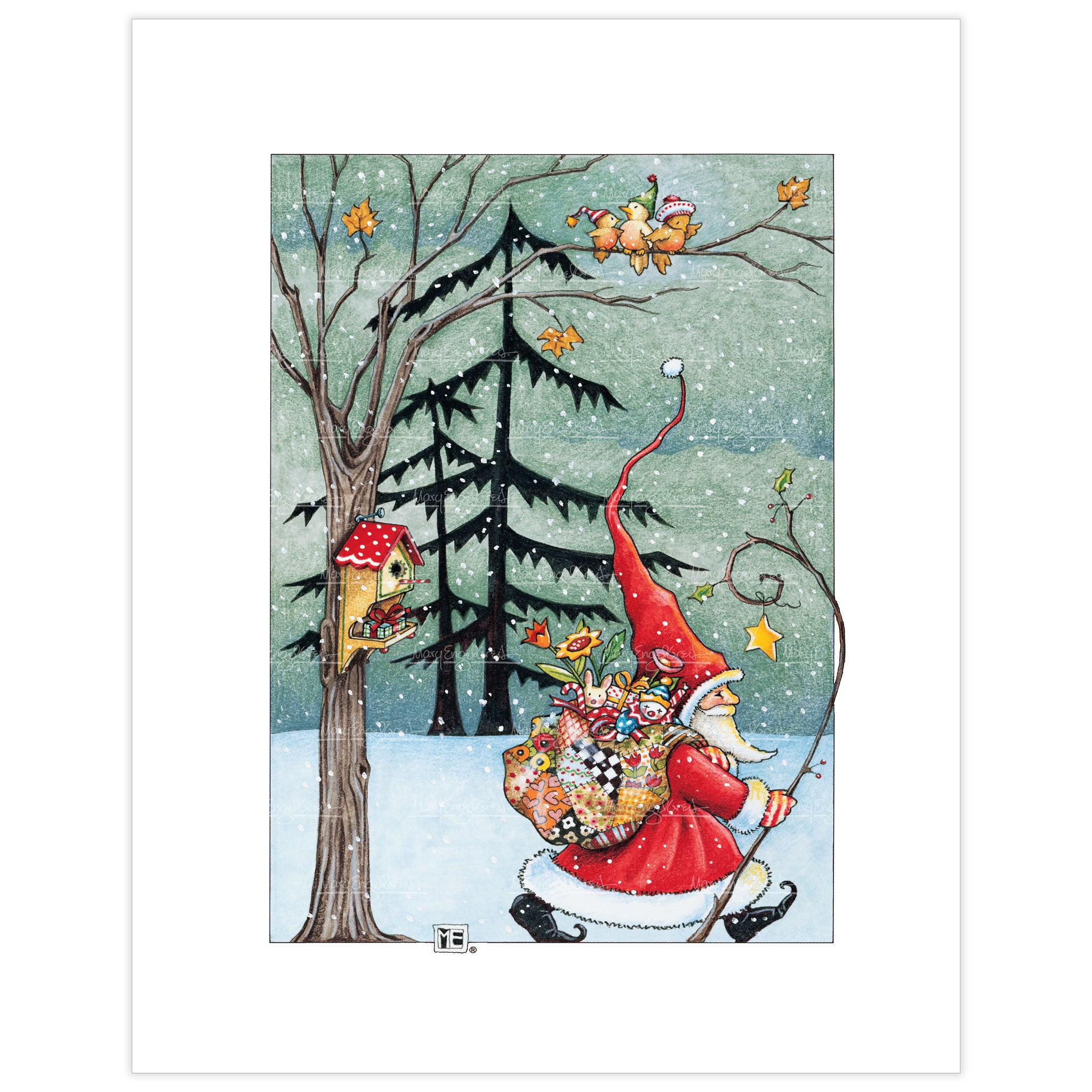 Santa Marches On Fine Art Print