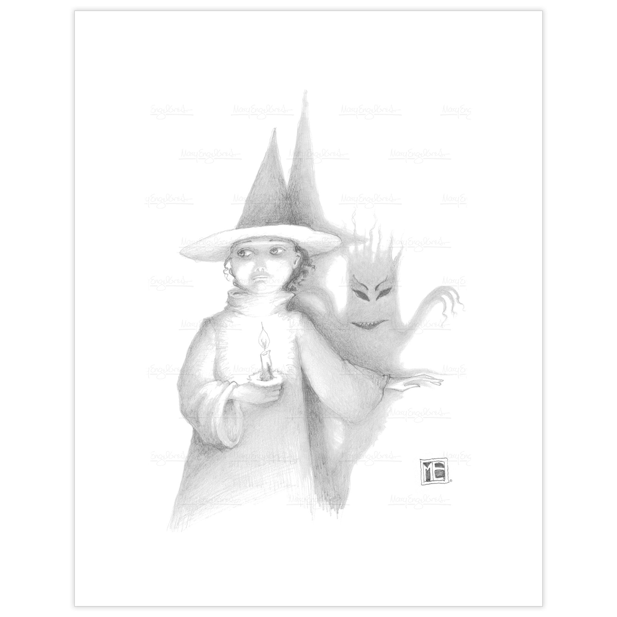 Scared Witch Fine Art Print
