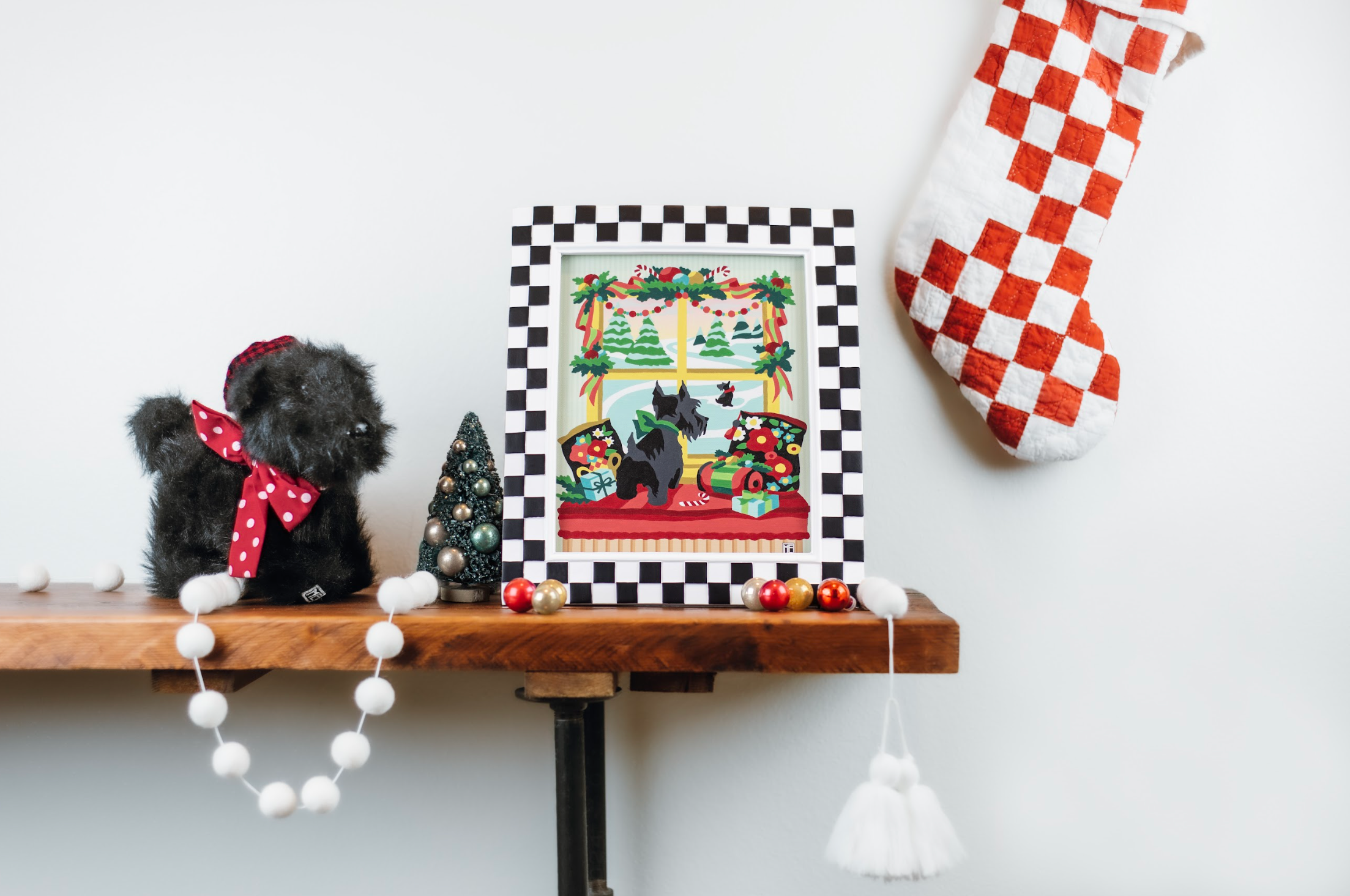 Happy Paw-lidays Paint-by-Number Kit