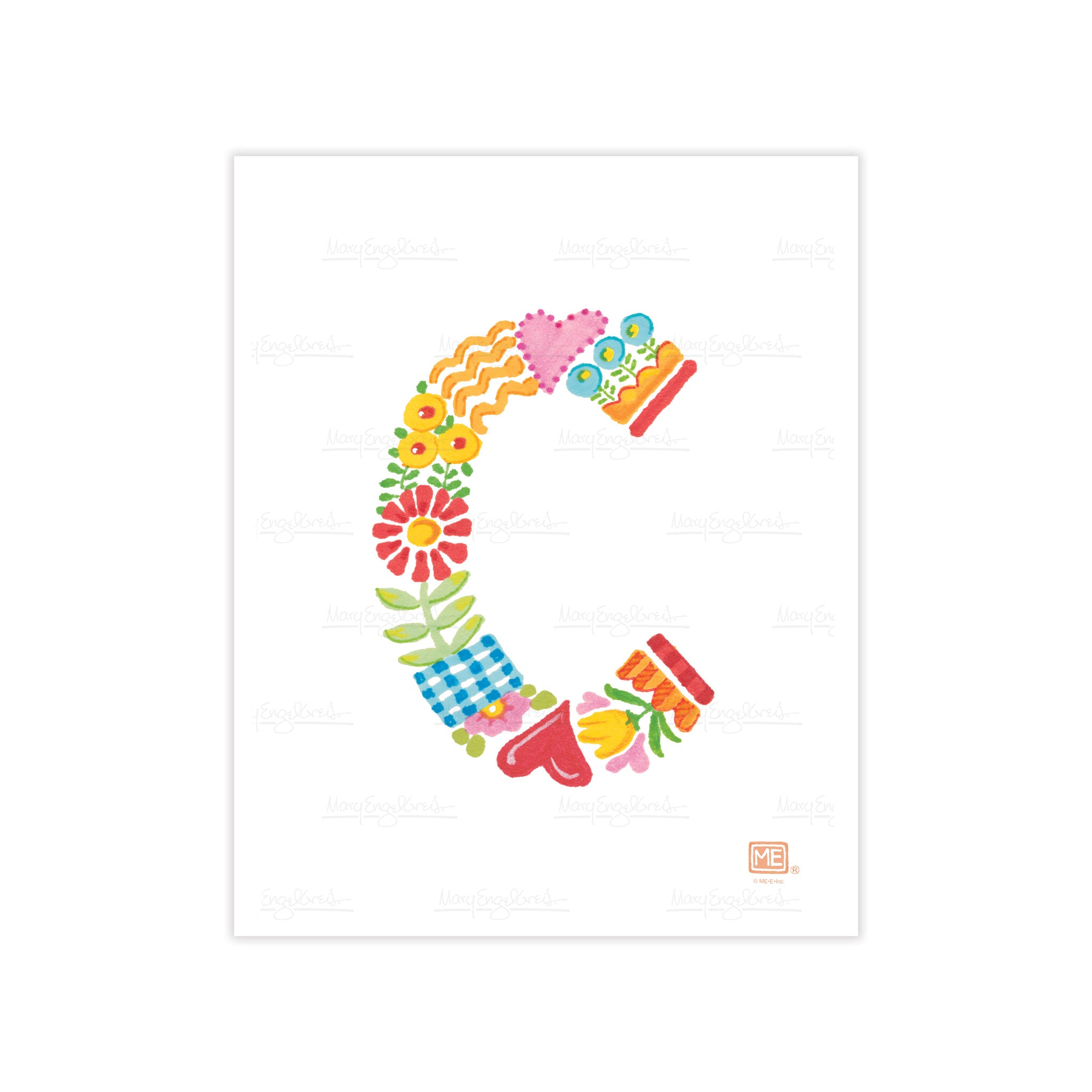Alphabet Garden Letter C Small Print
