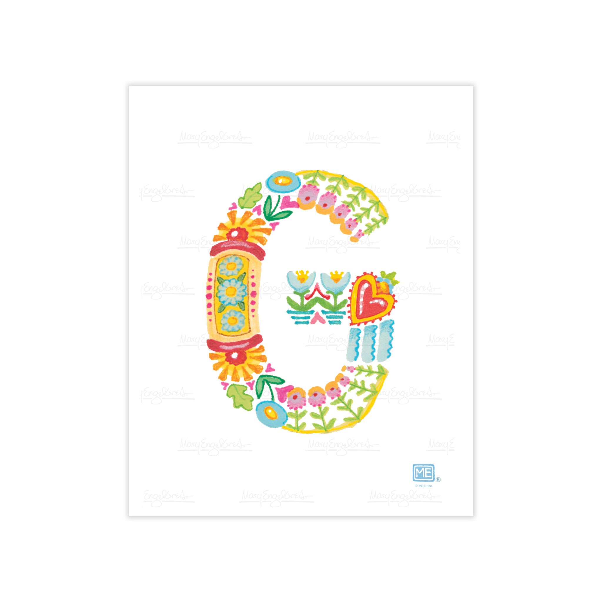 Alphabet Garden Letter G Small Print