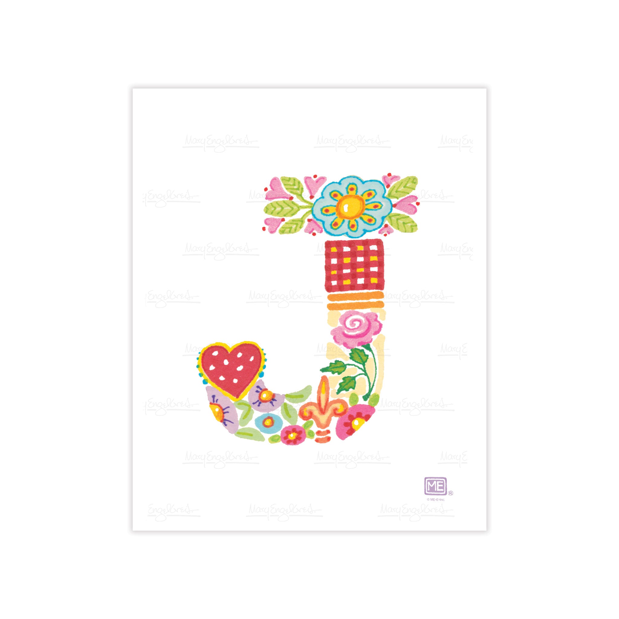 Alphabet Garden Letter J Small Print