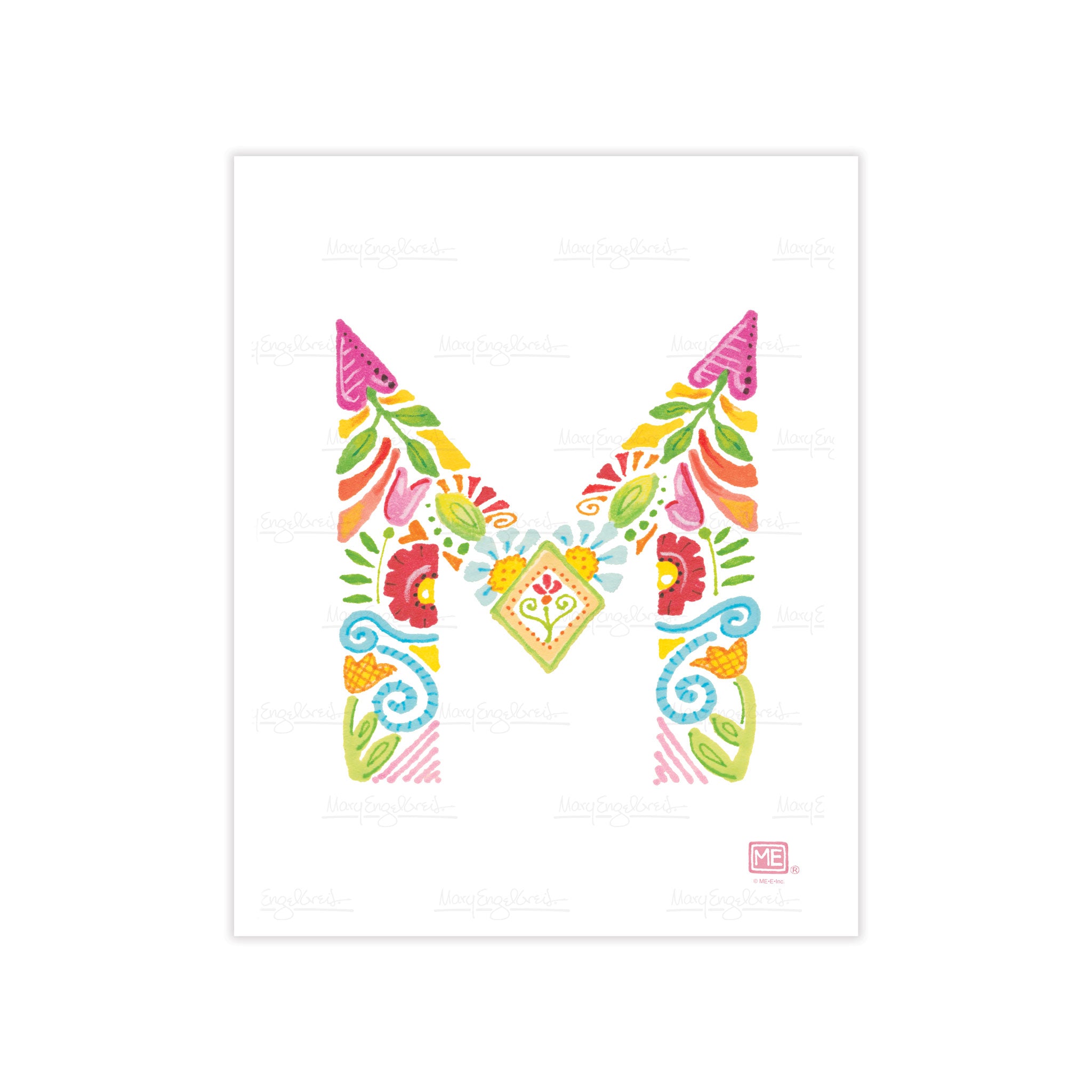 Alphabet Garden Letter M Small Print