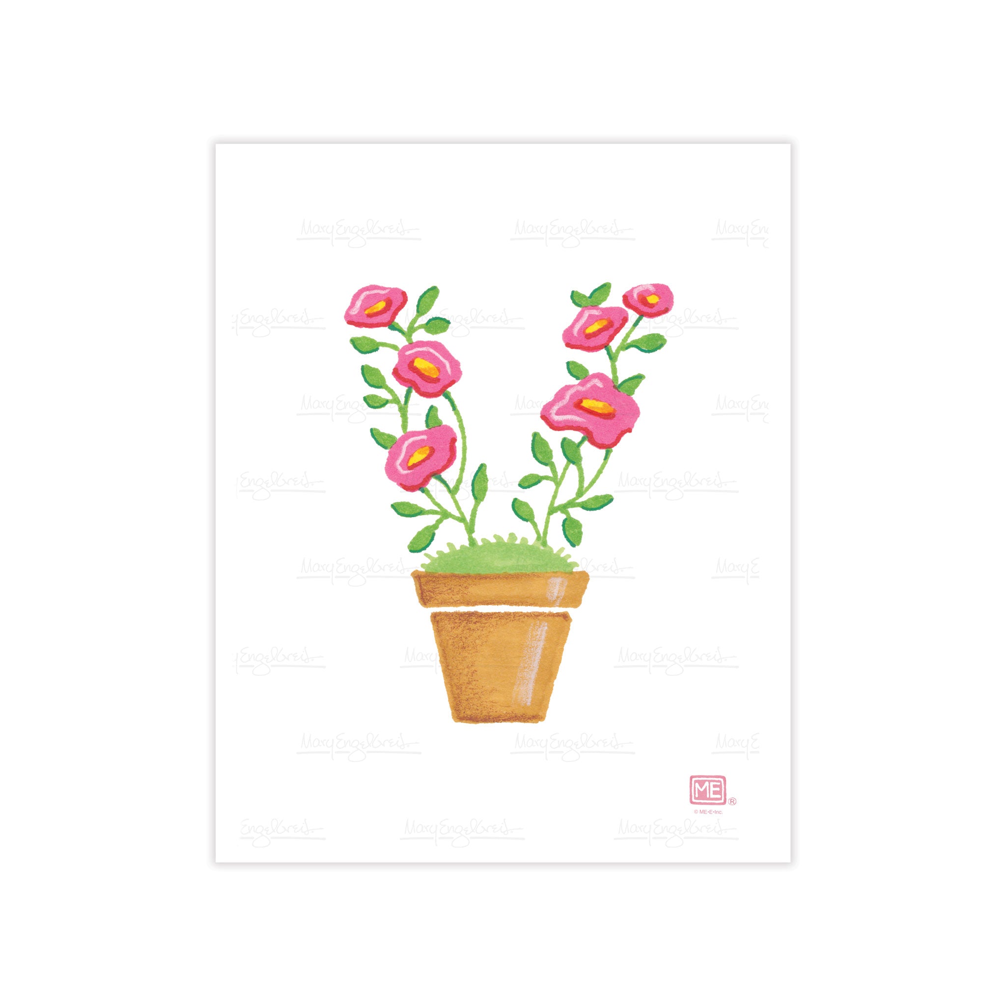Alphabet Garden Letter V Small Print
