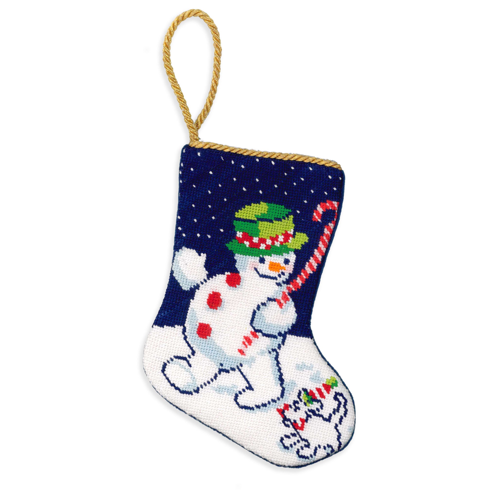 Joy Snowman Bauble Stocking