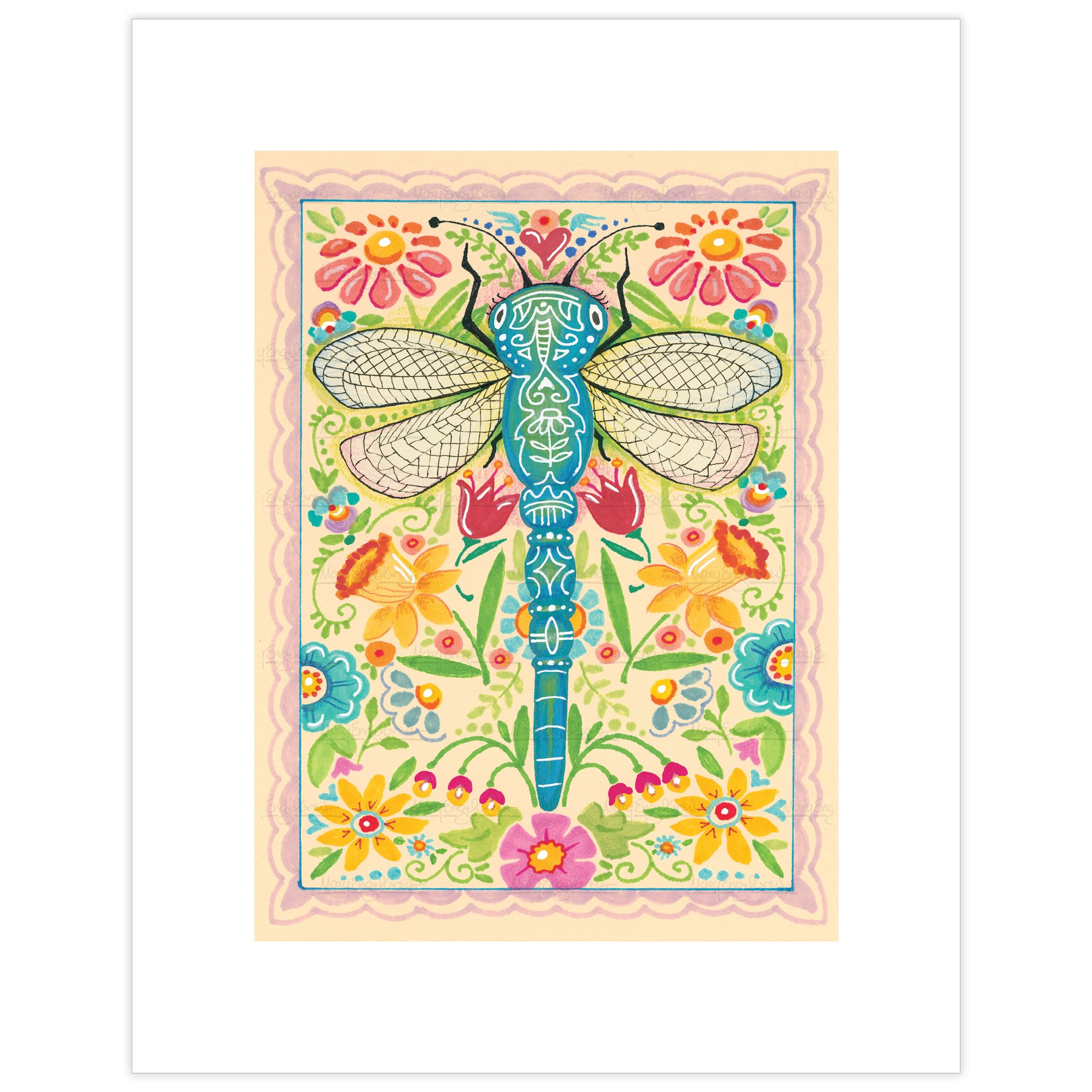 Spring Dragon Fly Fine Art Print