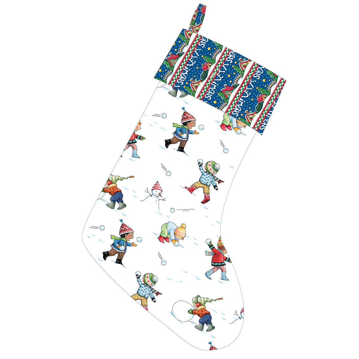 Snowball Fight Fabric