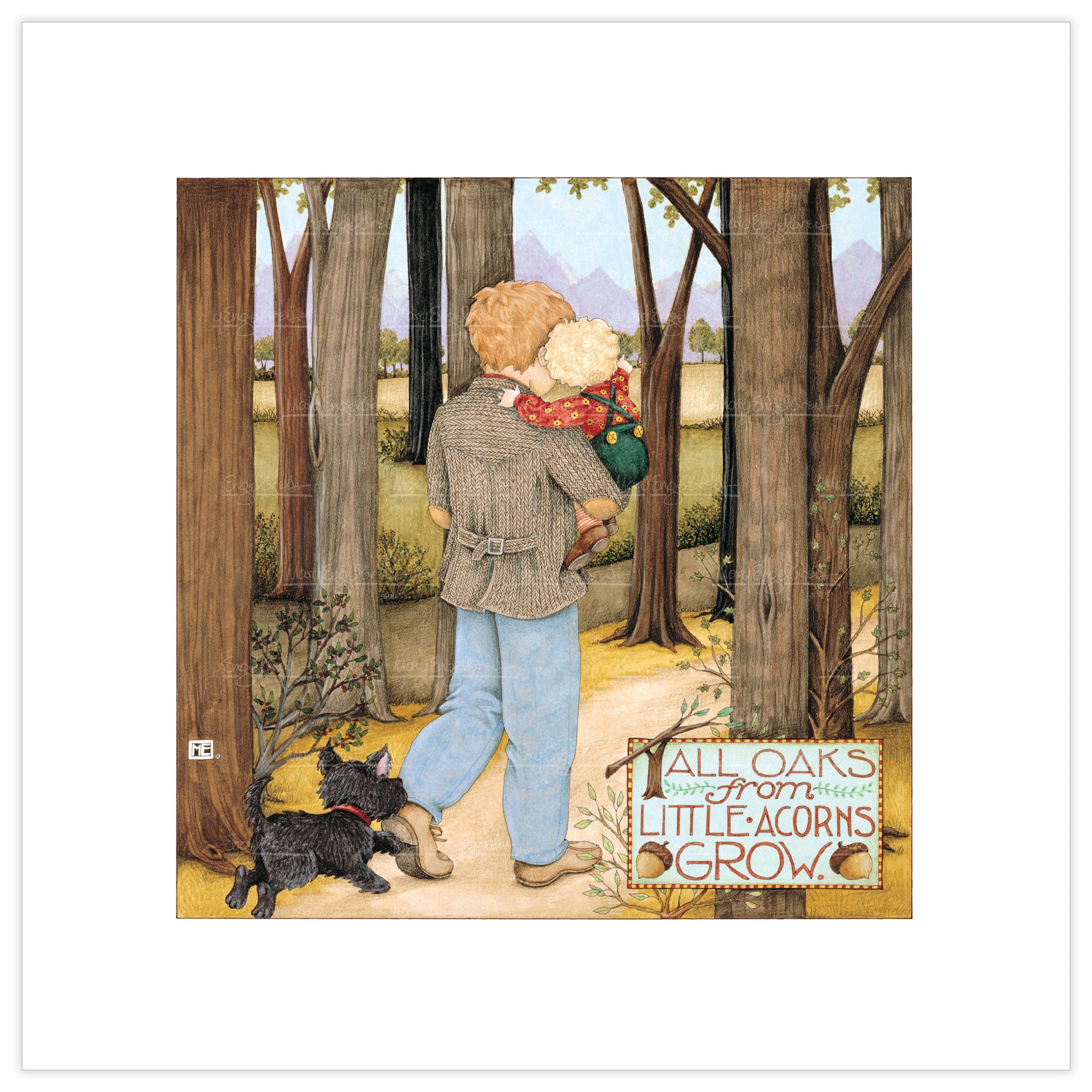 Tall Oaks Fine Art Print