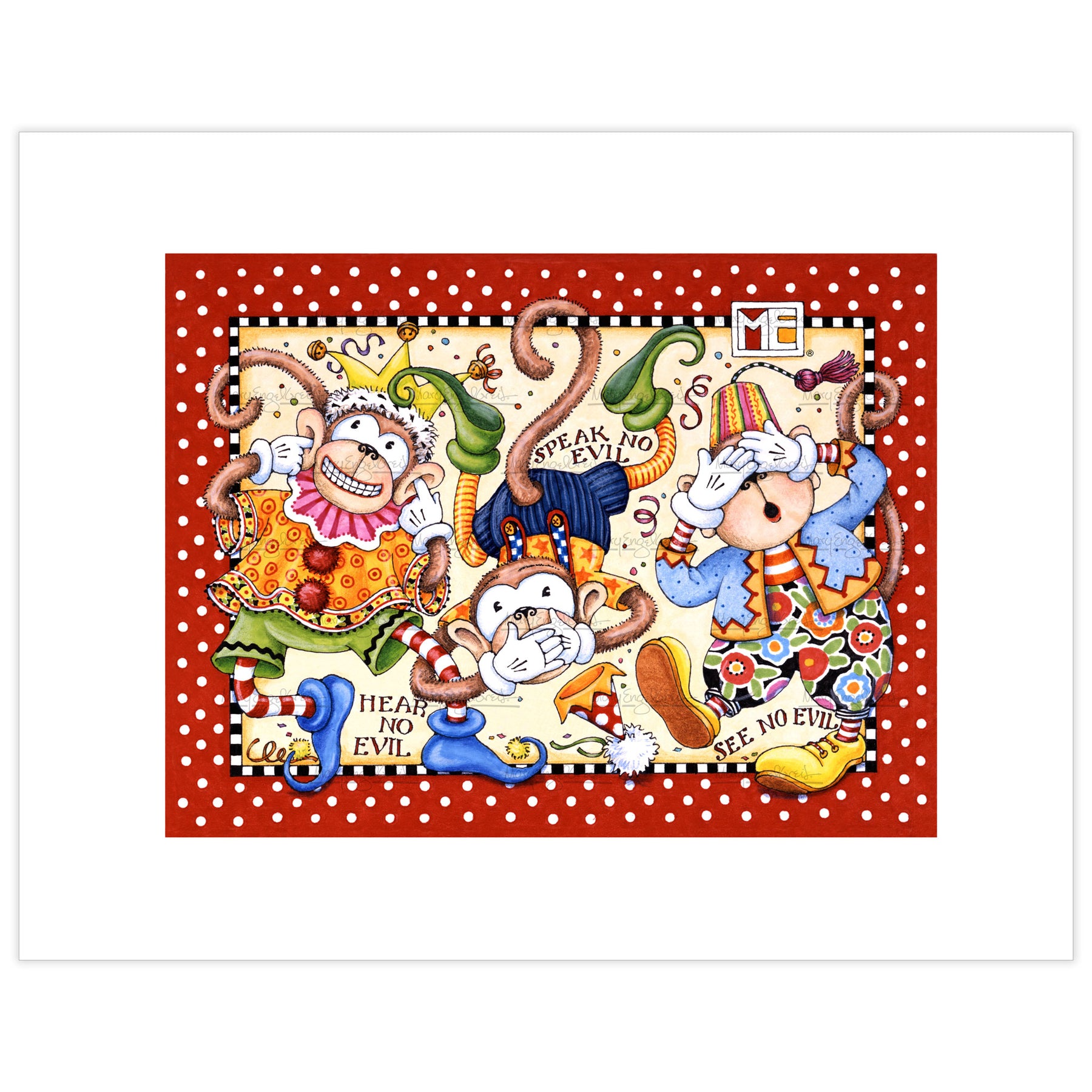 Three Monkeys Fine Art Print