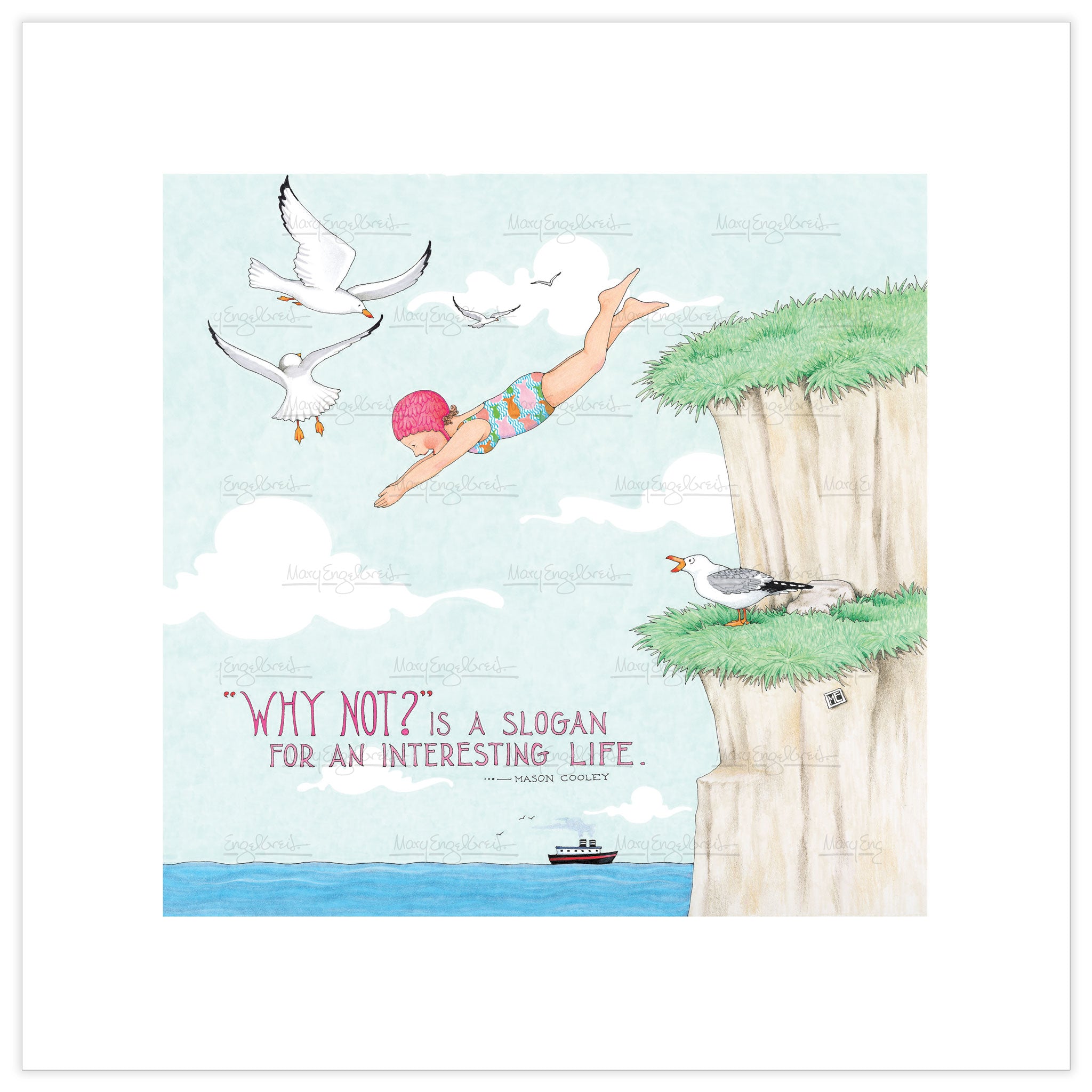 Why Not Dive In? Fine Art Print