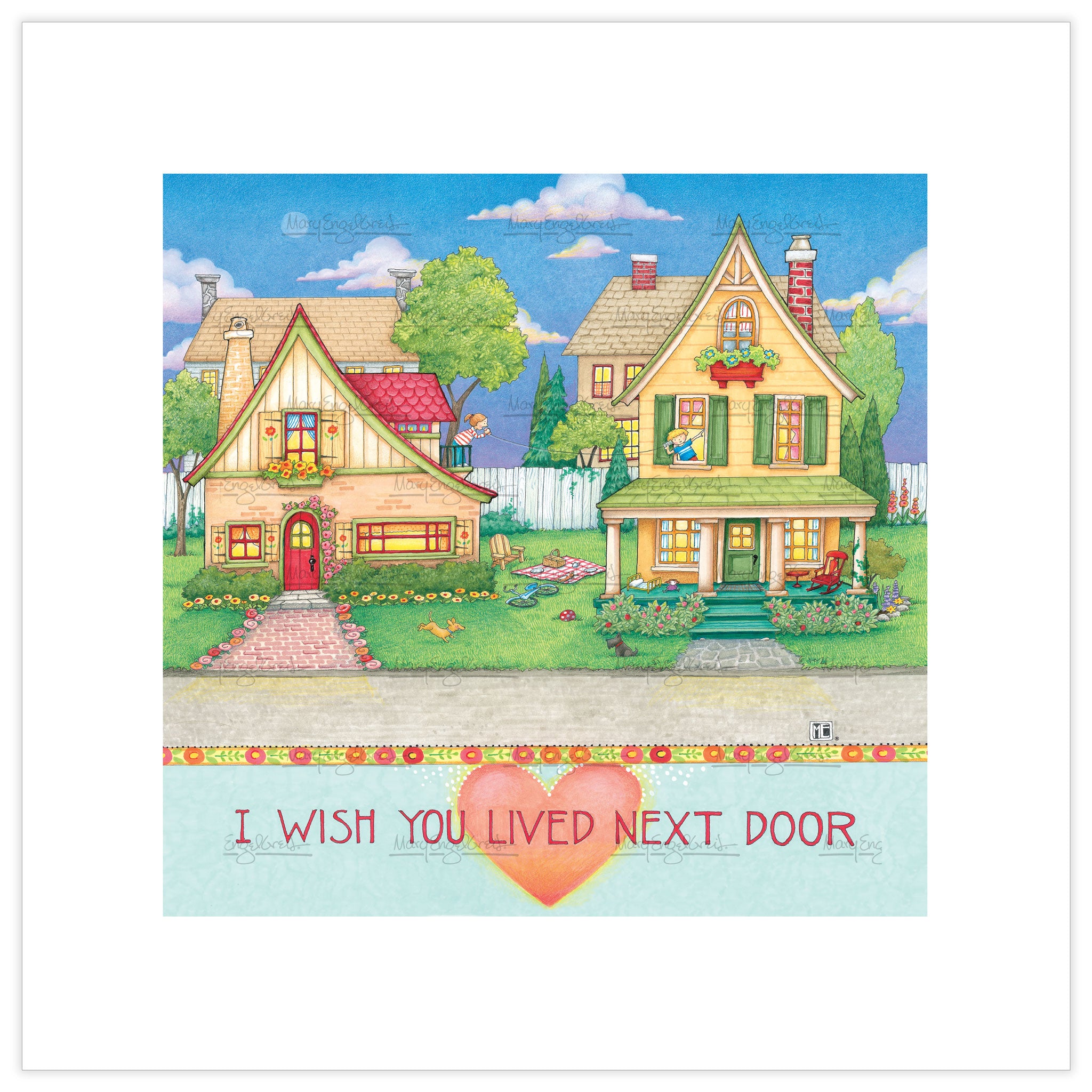 Wish You Lived Next Door Fine Art Print