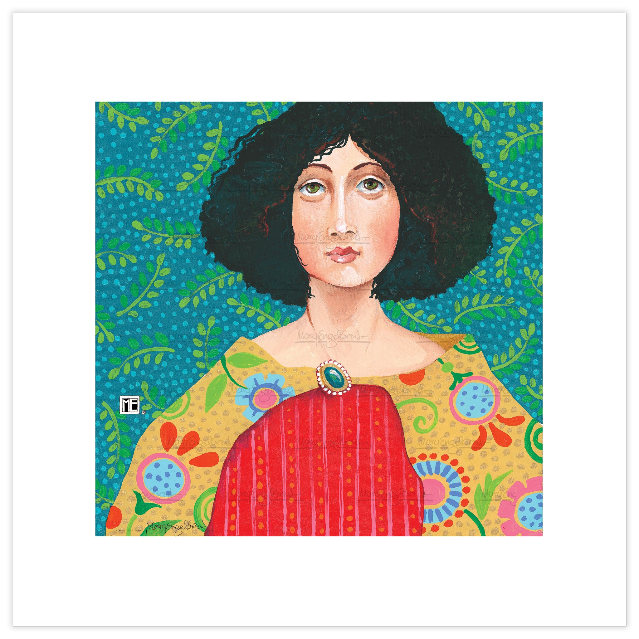 Woman Bathed in Color Fine Art Print