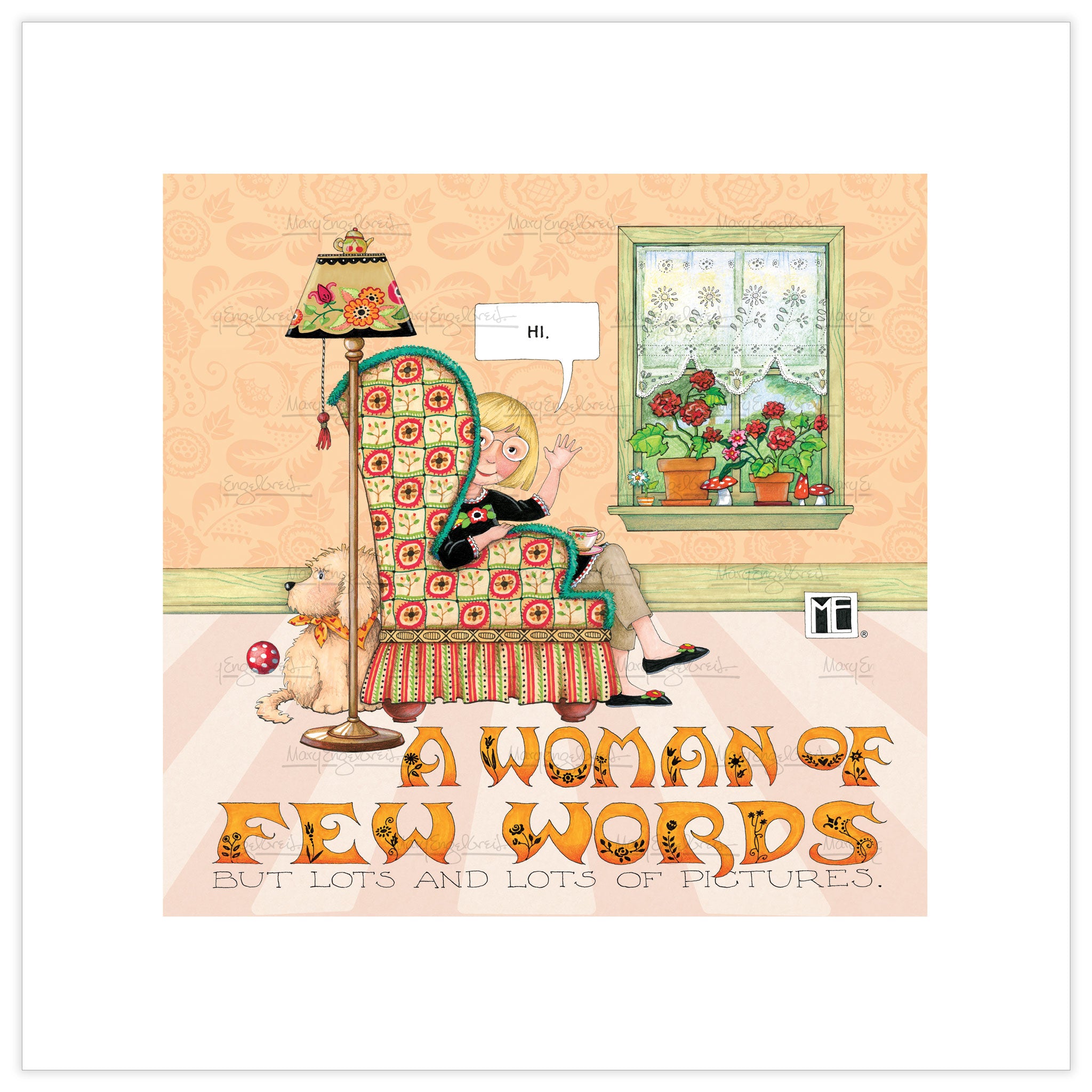 Woman of Few Words Fine Art Print