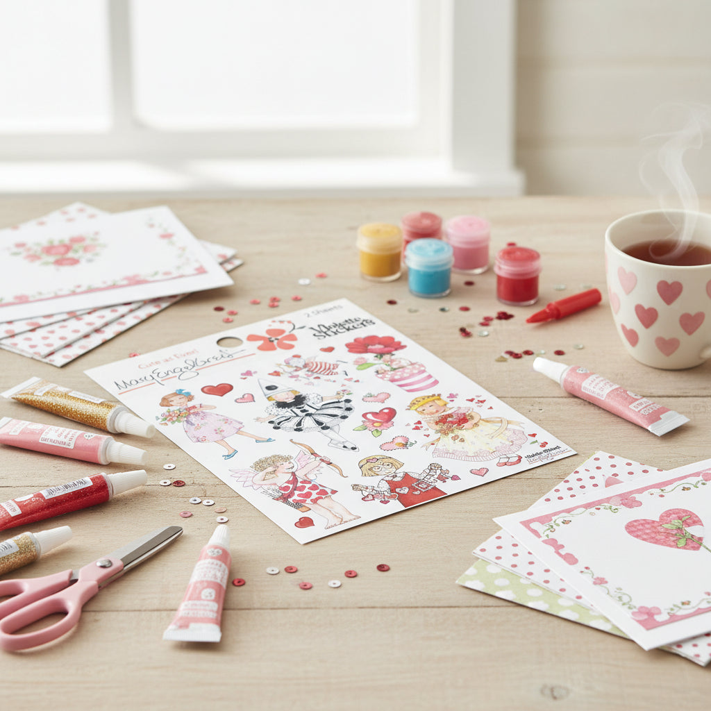 Mary's Valentines Sticker Sheet