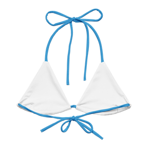 Sea Blue String Bikini Top