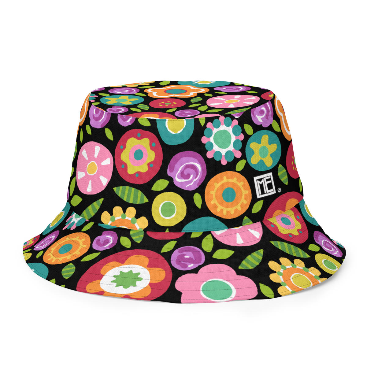 Rainbow Floral Bucket Hat