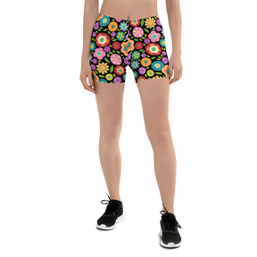 Rainbow Floral Shorts