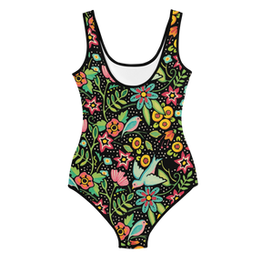 Birds Amidst Flowers Youth Swimsuit