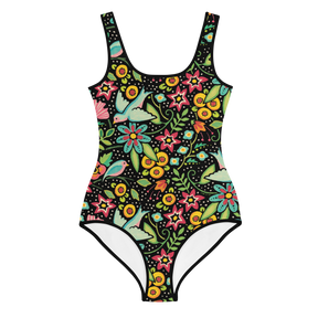 Birds Amidst Flowers Youth Swimsuit