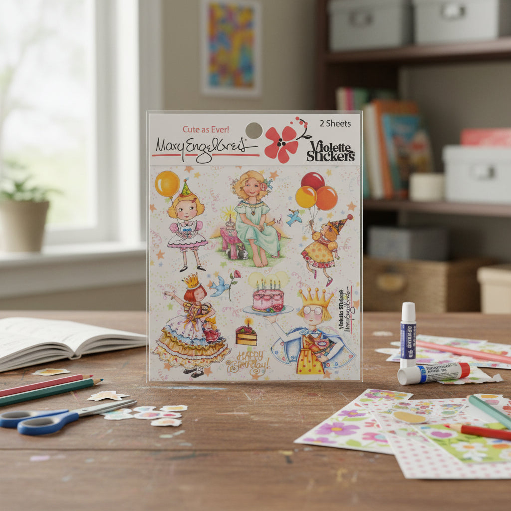 Mary's Birthday Girls Sticker Sheet