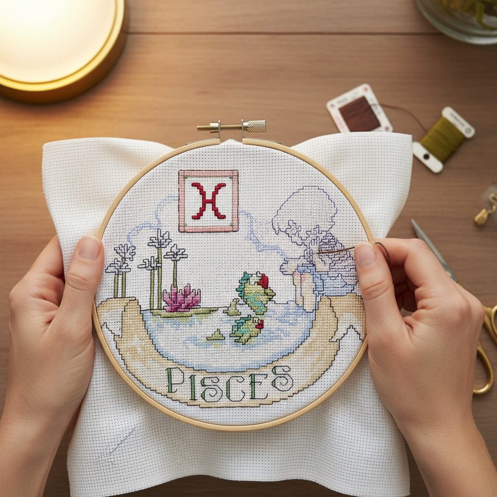 Pisces Counted Cross Stitch Leaflet