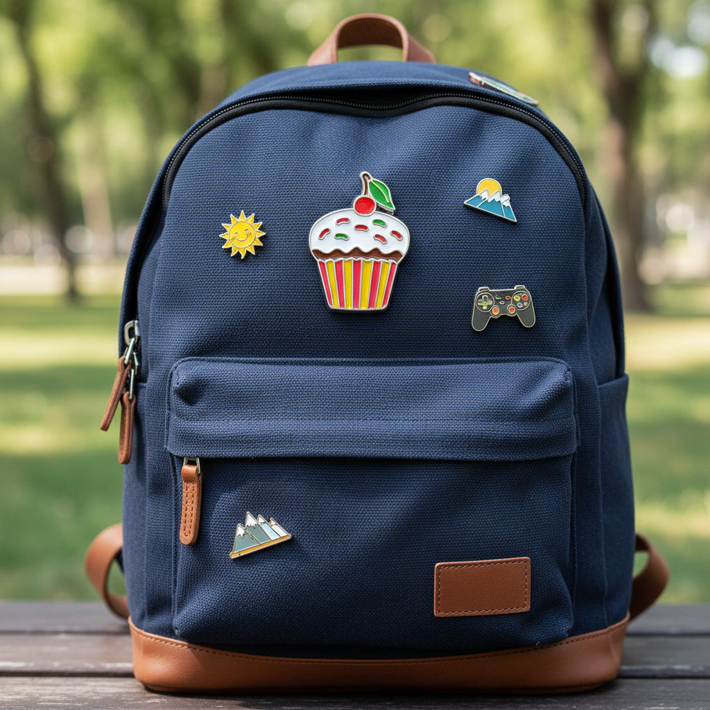 Cupcake Enamel Art Pin