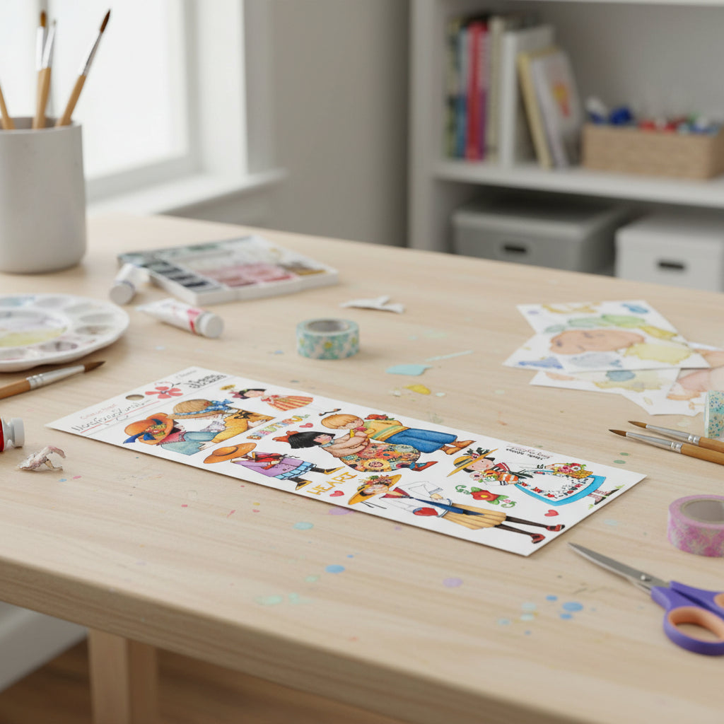 Mary's Beautiful Heart Sticker Sheet