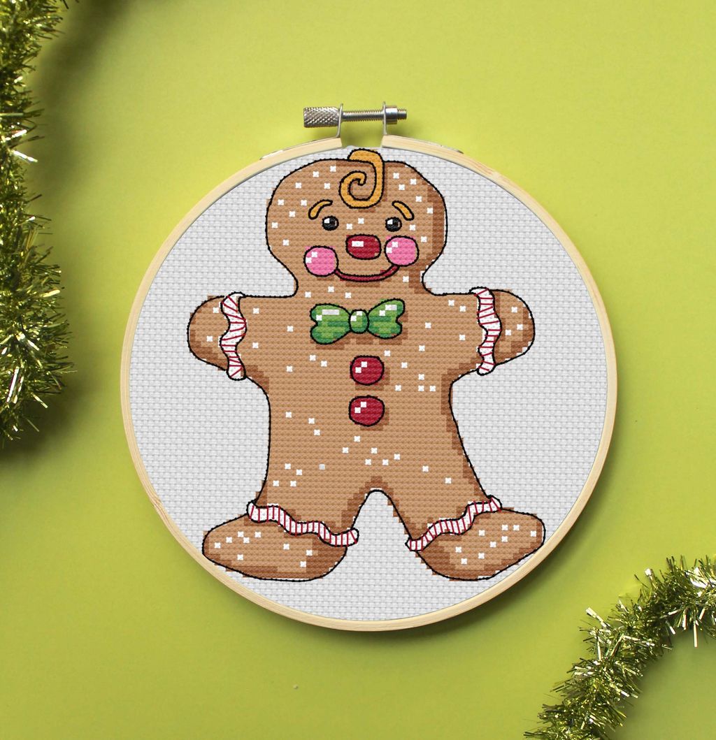 Gingerbread Man Counted Cross Stitch Kit