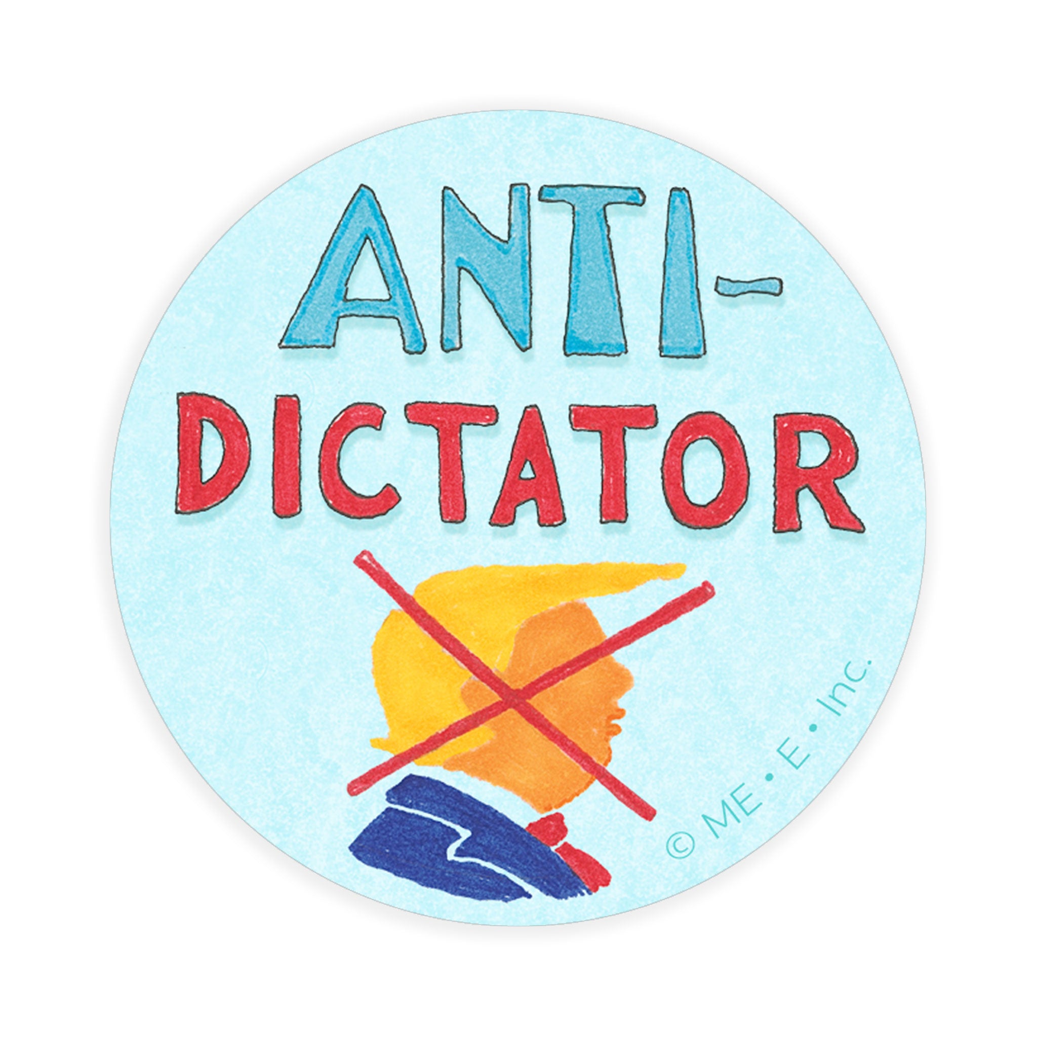 Anti-Dictator-Sticker