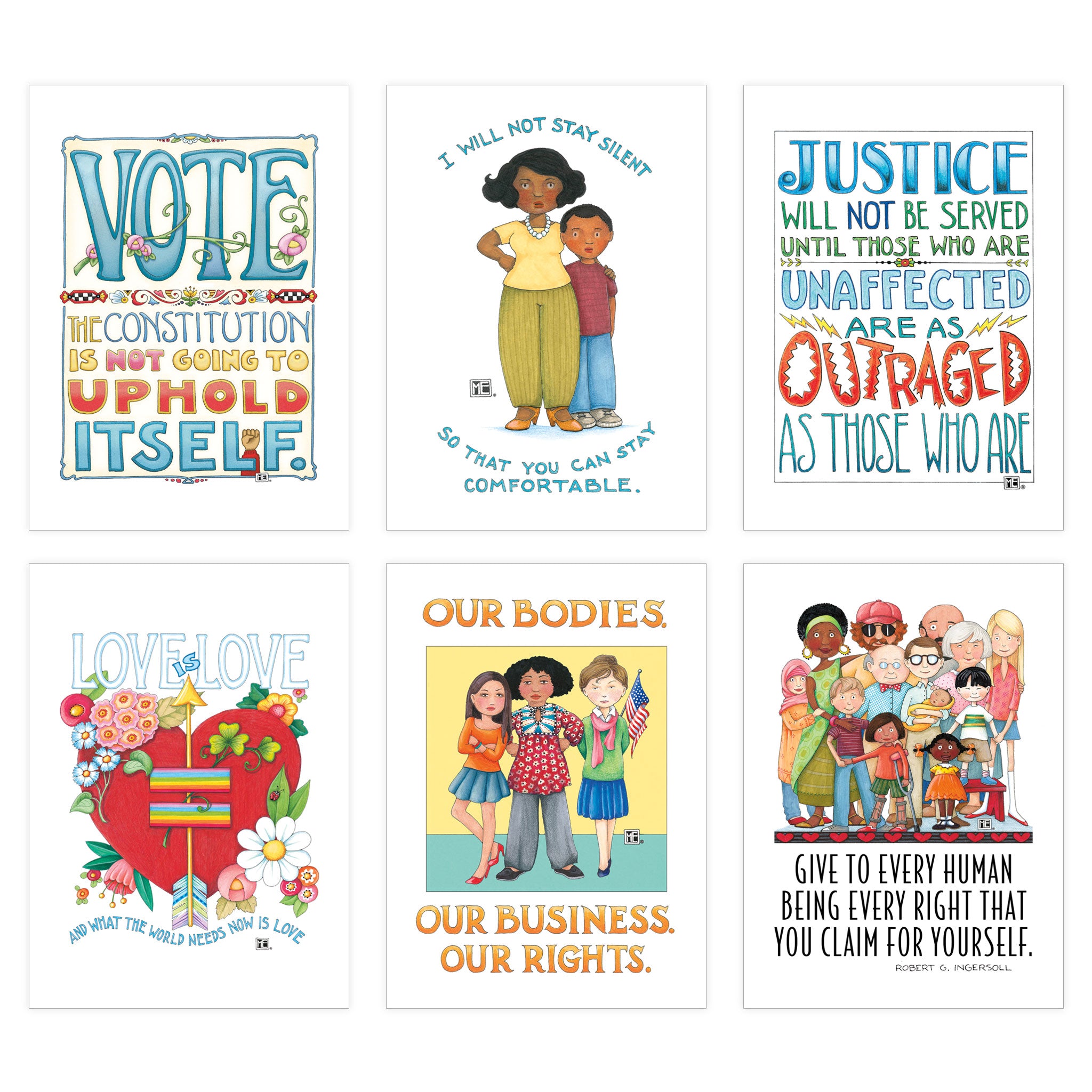 Equal Voices Postcards