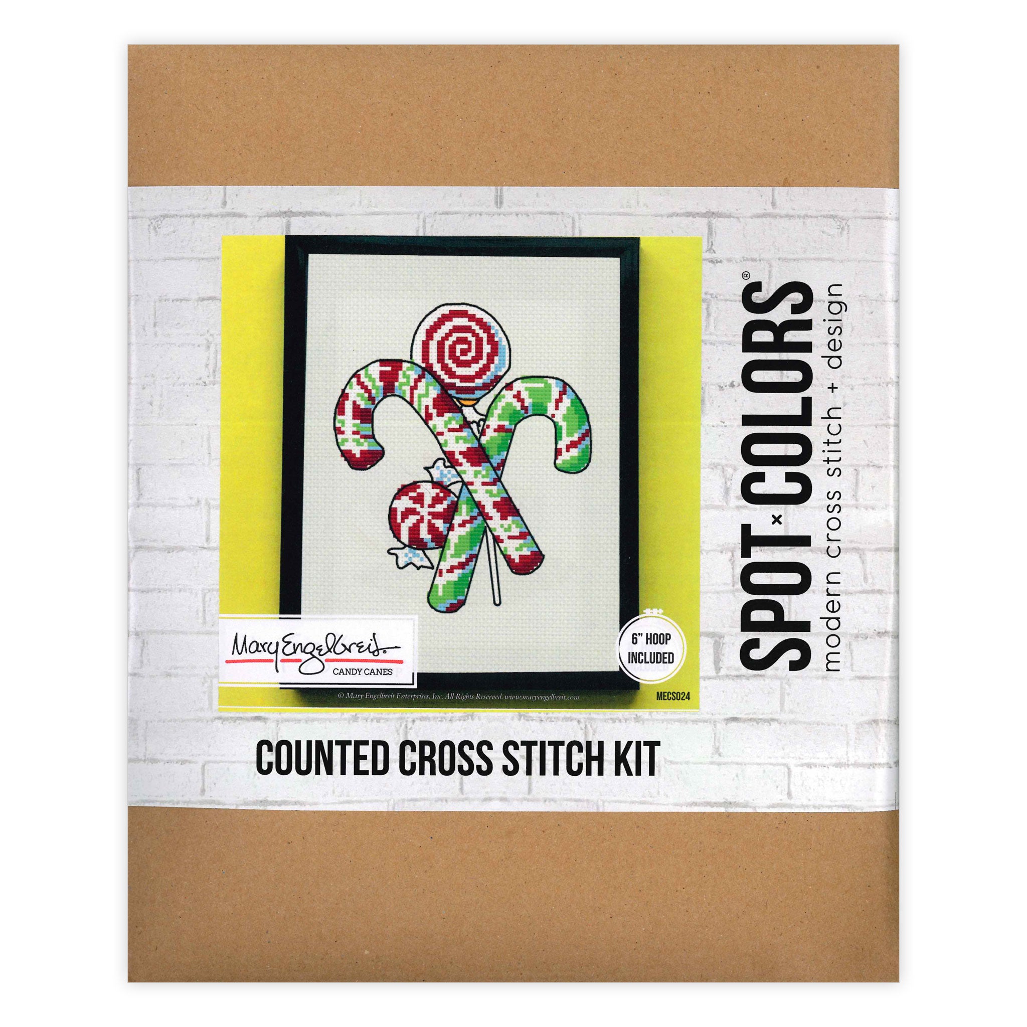 Candy Canes Counted Cross Stitch Kit