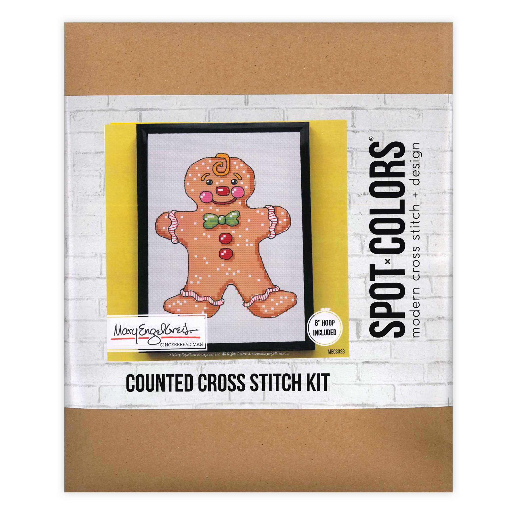 Gingerbread Man Counted Cross Stitch Kit
