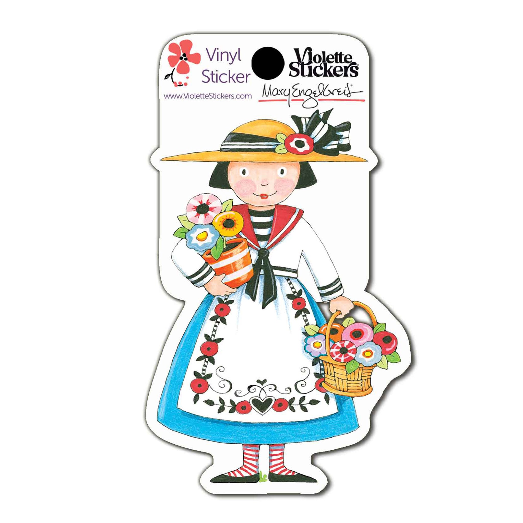 Folkloric Gardener Vinyl Sticker