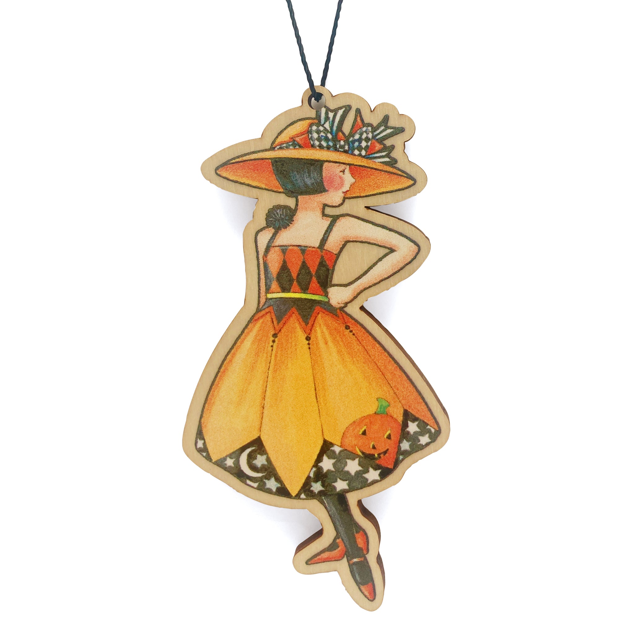High Witch Couture Wooden Ornament
